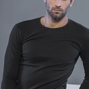 1172-MAGLIETTA MANICA LUNGA IN CALDO COTONE