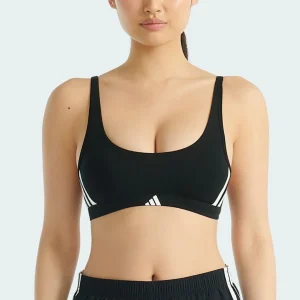 Adidas Bralette Strisce Nero JL3539