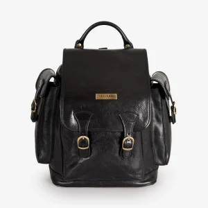 Zaino in Pelle Nera VIAVERDI Made in Italy