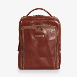 Zaino in Pelle Marrone VIAVERDI Made in Italy