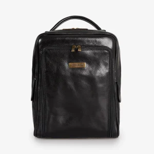 Zaino in Pelle Nera VIAVERDI Made in Italy