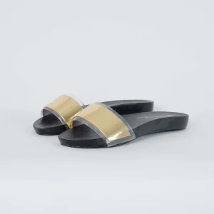 Petite Jolie Ciabatta Nero / Oro