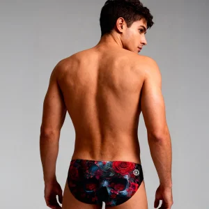 Slip da nuoto uomo da allenamento H2Otto 419H - Teschio Cremisi