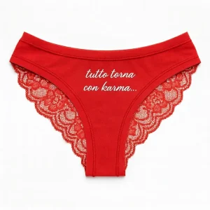 Brasiliano Donna in Bielastico & Pizzo - RED EDITION -