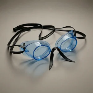 Occhialini Svedesi con silicone Soft Frame - Azzurro