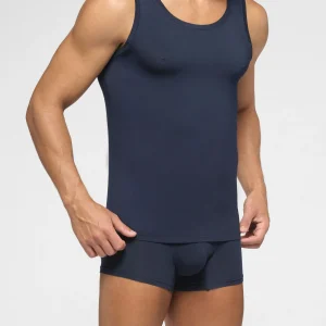 Canotta Spalla Larga in Modal elasticizzato X-Touch - Blu