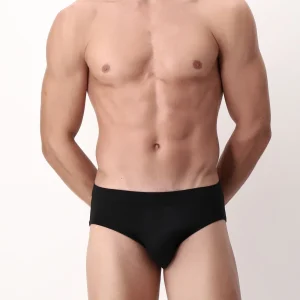 Slip Medio in Filo di Scozia elasticizzato Active - Nero