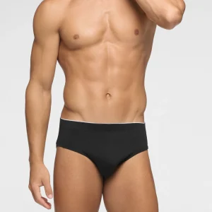 Slip Medio in Cotone elasticizzato Match Bipack - Nero