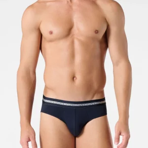 Slip Medio in Cotone elasticizzato Match Bipack - Blu