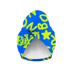 Turbante Sahara - 37SF Turchese Logo Giallo