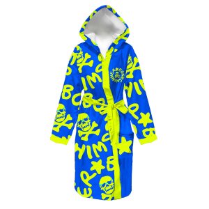 Accappatoio - 26ACF Turchese Logo Giallo