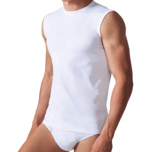 Canotta Paricollo Uomo in Cotone & Elastan