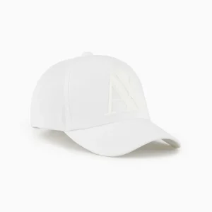 Armani Exchange Cappello Logo Grande Bianco 954079CC518 00010