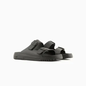 Armani Exchange Ciabatte Con Due Fibbie Nero