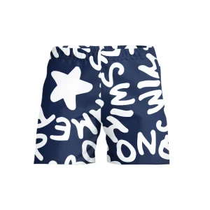 Boxer mare uomo Samoa L022SM - Blu Logo Bianco