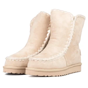 ICON Stivale Pelliccia Camoscio Beige IC04412SDN