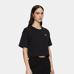 Fila Locri T-Shirt Crop Nero Faw1056 80010