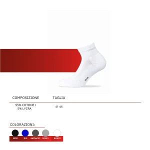 20185/F-PACCHETTO CALZA CICLISTA CON SOLETTA IN SPUGNA