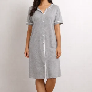 CAMICIA M/M APERTA GRIGIO CHIARO